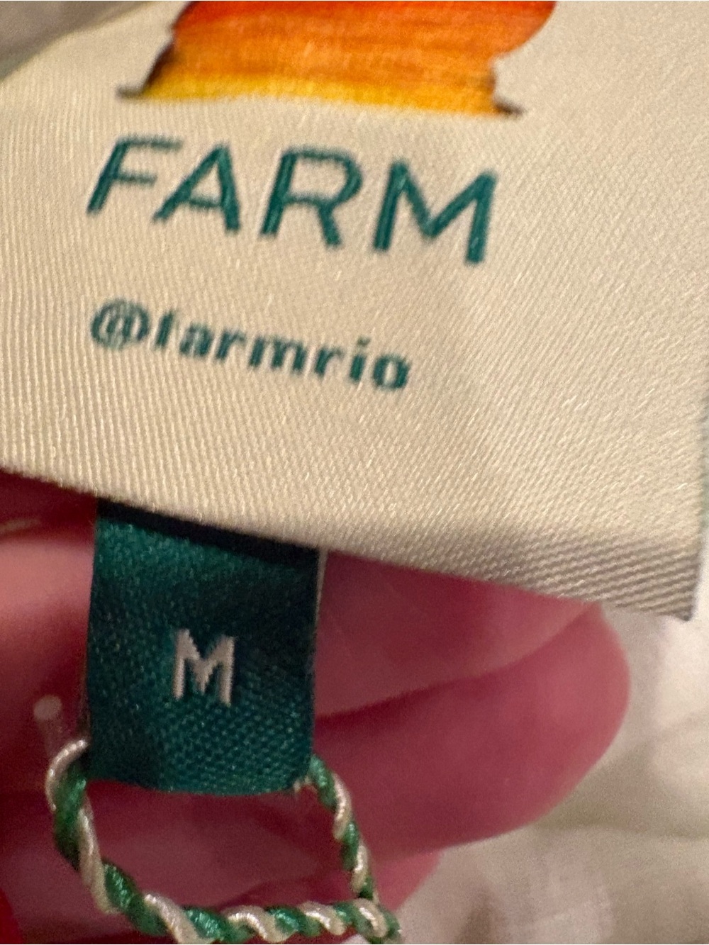 FARM Rio Green Color Festival Linen Midi Skirt - Picture 11 of 12